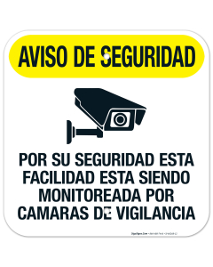 Security Notice For Your Safety This Property Is Being Video Recorded Spanish Sign