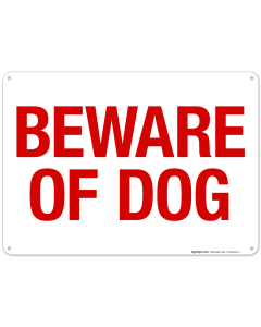 Beware Of Dog Sign, (SI-66428)