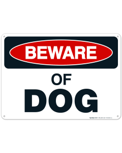 Beware Of Dog Sign, (SI-66433)