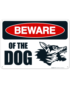 Beware Of The Dog Sign, (SI-66436)