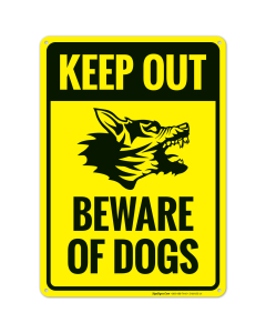 Keep Out Beware Of Dogs Sign