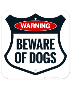 Warning - Beware Of Dogs Sign