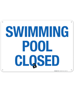 Swimming Pool Closed Sign, Pool Sign, (SI-6677)