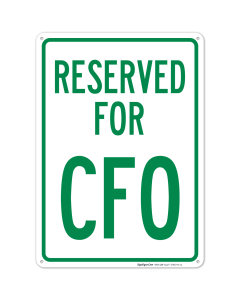 Reserved For CFO Sign