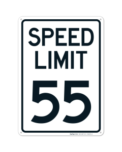 Speed Limit 55 Mph Sign