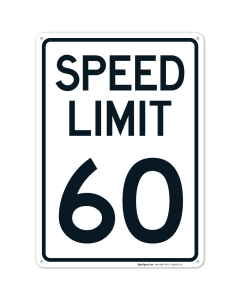 Speed Limit 60 Mph Sign