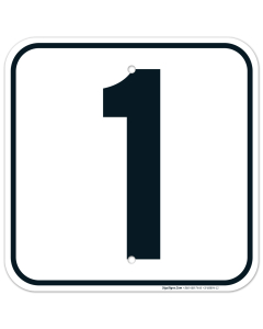 Parking Lot Number 1 Sign