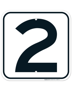 Parking Lot Number 2 Sign