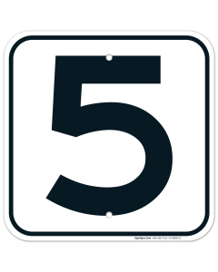 Parking Lot Number 5 Sign