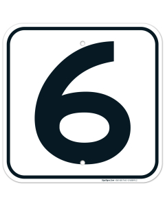 Parking Lot Number 6 Sign