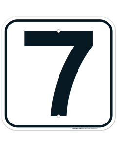 Parking Lot Number 7 Sign