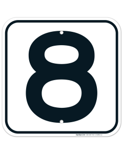 Parking Lot Number 8 Sign