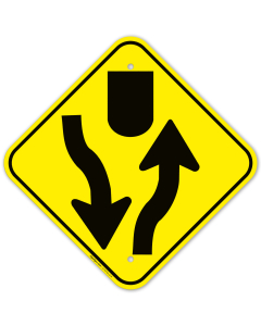Divided Roadhighway Sign