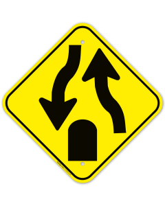 Divided Roadhighway Ends Sign