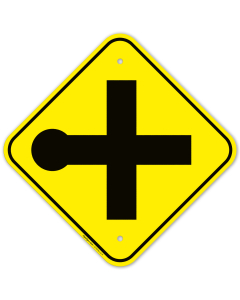 Road Intersection Graphic Sign