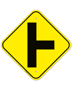 Side Road Right Sign