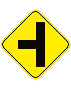 Side Road Graphic Left Sign