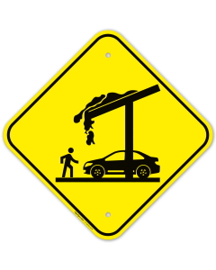 Falling Ice And Snow Graphic Sign