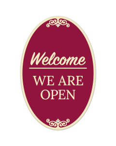 Welcome We Are Open Decor Sign