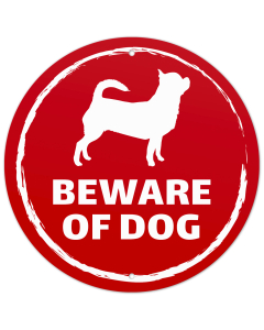 Beware of Dog Chihuahua Sign