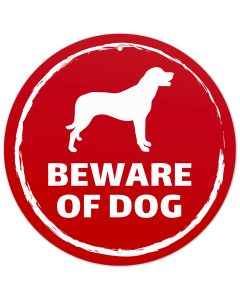 Beware of Dog Labrador Retriever Sign