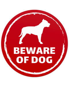 Beware of Dog Pit Bull Sign