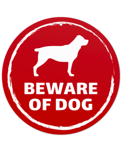 Beware of Dog Rorrweiler Sign