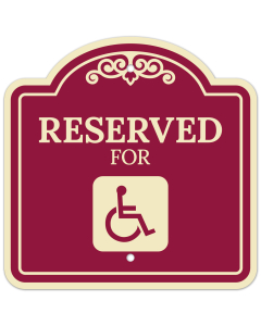 Handicapped Reserved Décor Sign