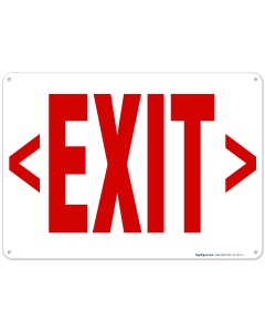 Exit With Right and Left Arrow Sign