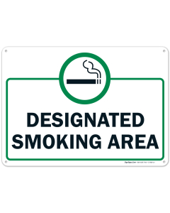 Designated Smoking Area Sign