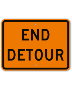 MUTCD End Detour M4-8A Sign