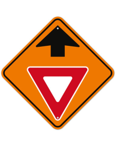 MUTCD Yield Ahead Orange W3-2 Sign