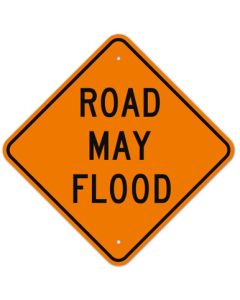 MUTCD Road May Flood Orange W8-18 Sign