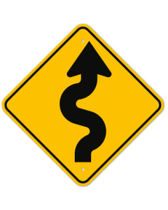 MUTCD Right Winding Road W1-5R Sign