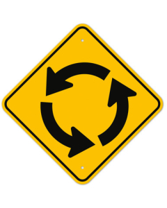 MUTCD Circle Traffic Arrows W2-6 Sign