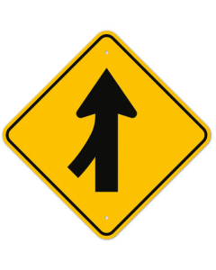 MUTCD Left Lane Merge W4-1L Sign