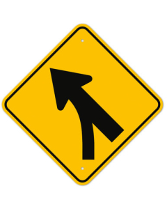 MUTCD Entering Roadway Merge Left W4-5L Sign
