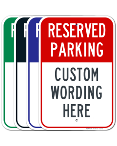 Reserved Parking Sign, Custom Parking Sign for Parking Lots, Businesses and Schools