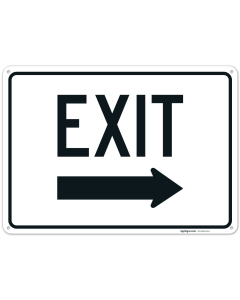 Exit With Right Arrow Sign, (SI-76174)