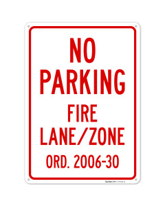 Princeton New Jersey No Parking Fire Lanezone Sign,