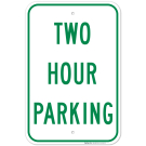 Two Hour Parking Sign