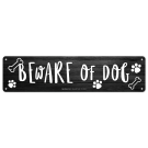 Beware Of Dog Paws And Bones Sign