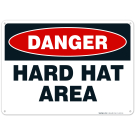 Danger Hard Hat Area Sign