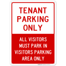 Tenant Parking Only Sign