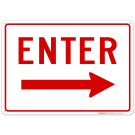 Enter With Right Arrow Sign