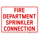 Fire Department Sprinkler Connection Sign