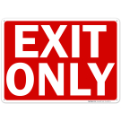 Exit Only Sign
