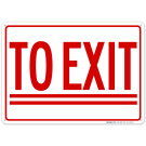 To Exit Sign