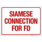 Siamese Connection For Fd Sign, Fire Safety Sign, (SI-5728)