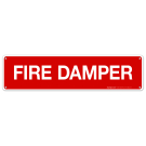 Fire Damper Sign, Fire Safety Sign, (SI-5816)